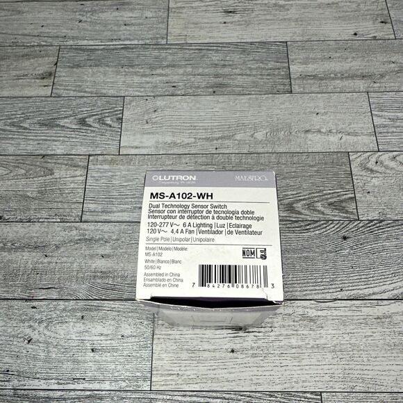 Lutron MS-A102-WH Dual Technology Occ Snsr White MS A102 - Picture 2 of 3